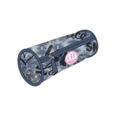 Denim Etui 20cm Ronde Pennenzak Jeansmotief Pennenopslag