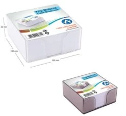 Memobak - Memohouder Incl. Papier 100x100x45mm Sumer 5681