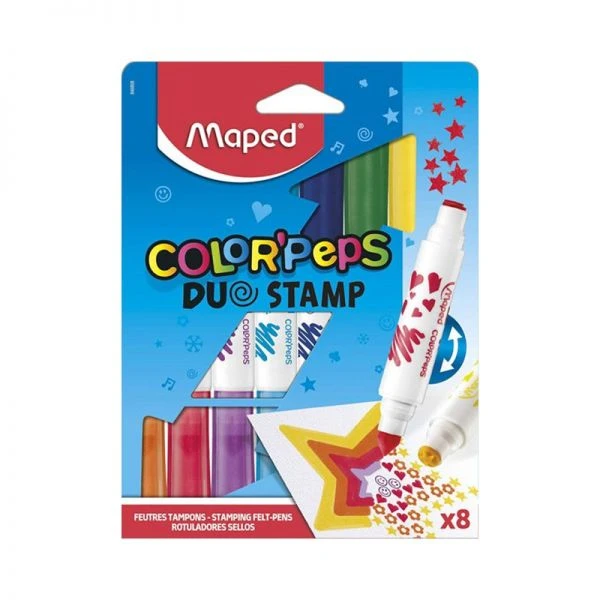 Colorpeps Viltstiften Maped846808 Stempelstiften Uitwasbaar 4 Colorpeps Viltstiften Maped846808 Stempelstiften Uitwasbaar - Afbeelding 2