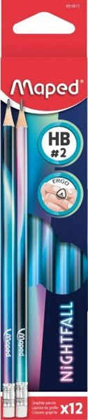 HB Potlood + Veger Maped851813 Nightfall Potlodenset/12stuks