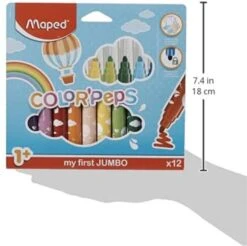 Maped Jumbo ColorPeps Viltstiften 846020 - Set/12 Peuters -Kantoorbenodigdheden 1122289 3 1