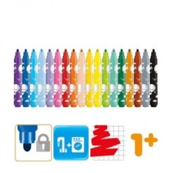 Maped Jumbo ColorPeps Viltstiften 846021 - Set/18 Peuters -Kantoorbenodigdheden 1122290 1 1