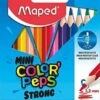 Maped Mini Kleurpotlodenset 862812 |12 Mini Strong Kleurtjes -Kantoorbenodigdheden 1122338 0 1