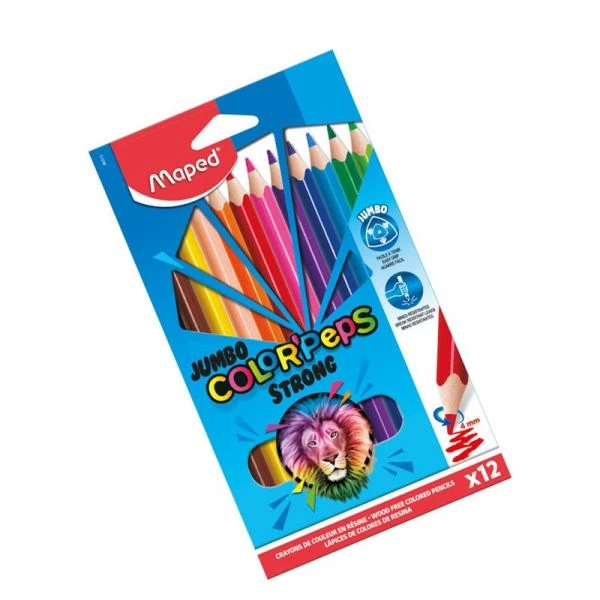 Maped Strong Jumbo Kleurpotloden Voor Peuters 863312 12stuks 4 Maped Strong Jumbo Kleurpotloden Voor Peuters 863312 12stuks - Afbeelding 2