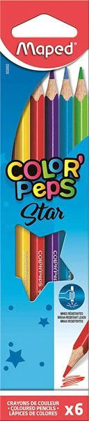 Maped ColorPeps Kleurpotloden 832002 | Set Van 6 Kleurtjes