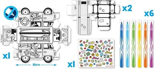 Maped Creativ MiniBox Voor Kleuters 907017|PapertoyCraft Kit 7 Maped Creativ MiniBox Voor Kleuters 907017|PapertoyCraft Kit - Afbeelding 5