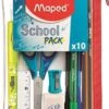 Maped 'School' Pennenset 899705, Liniaalset, Set Van 10 -Kantoorbenodigdheden 1124131 0 2