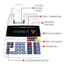 Sharp 12-digit Comp-printing Calculator #EL-1197P111 Telrol -Kantoorbenodigdheden 1125143 2
