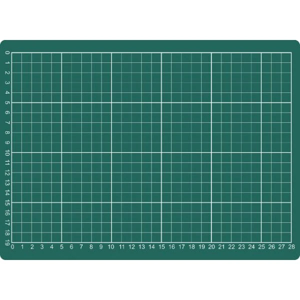 A4 Snijmat Groen 3-laags 22x30cm Rillstab 82601 3 A4 Snijmat Groen 3-laags 22x30cm Rillstab 82601