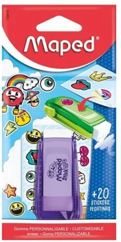 Maped Veger 120410 Met Art Stickerset, Potloodgum, Eraser