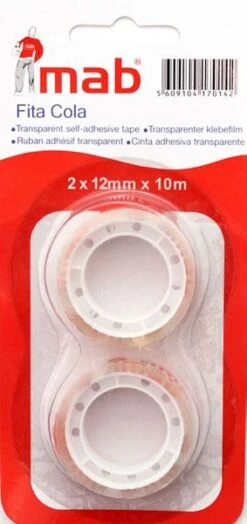 Transparant Blister Plakband Tape 12mmx10Meter F1012BL