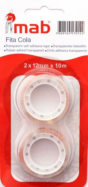 Transparant Blister Plakband Tape 12mmx10Meter F1012BL 3 Transparant Blister Plakband Tape 12mmx10Meter F1012BL