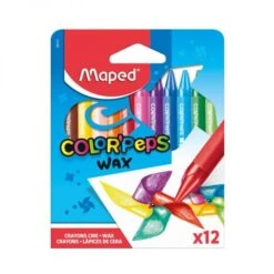 Maped ColorPeps Waxkrijtjes 861011, Wasco, Crayons Set/12 -Kantoorbenodigdheden 1240117 0 1