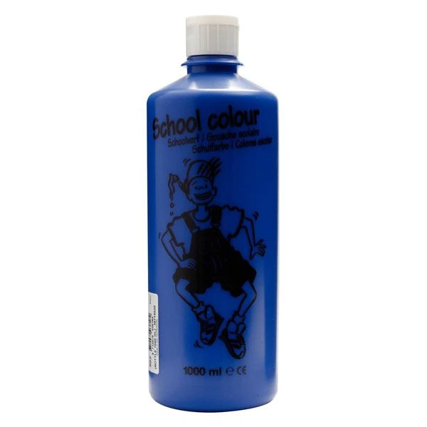 Royal Talens Schoolverf 1000ml|Donkerblauw 3 Royal Talens Schoolverf 1000ml|Donkerblauw