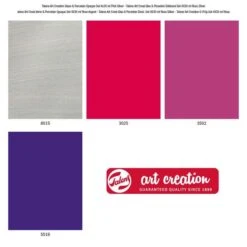 R.T. Art Creation Glas&Porseleinverf Roze-Zilver 30ml|Set/4 -Kantoorbenodigdheden 1250321 3