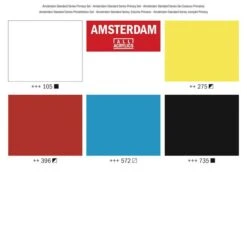 R.T. 'Amsterdam' Acrylics Primaryset 120ml | Set/5 #17790905 -Kantoorbenodigdheden 1250388 2 1