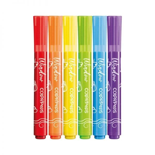 Maped Windowmarkers 844820, Glasstiften, Raamstiften Set/6 5 Maped Windowmarkers 844820, Glasstiften, Raamstiften Set/6 - Afbeelding 3