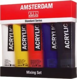 R.T. 'Amsterdam' Acrylics Mixingset 120ml - Set/5 #17790904 -Kantoorbenodigdheden 1250735 3 1