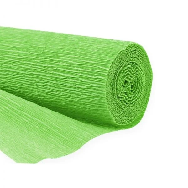 Sadipal Crepepapier 50x250cm - Licht Groen #12416 3 Sadipal Crepepapier 50x250cm - Licht Groen #12416