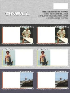 O'neill Boys Schooletiketten, Schoollabels, Etiket, Sticker