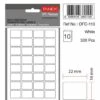 Tanex Zelfklevend Etiket 16x22mm - Wit #OFC-110W 1 Tanex Zelfklevend Etiket 16x22mm - Wit #OFC-110W -Kantoorbenodigdheden 2321252 0