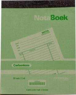 Progress A6 Carbonloos Notaboek 2-voud Staand 50 Sets A6