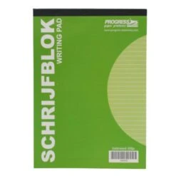A4 Gelinieerd Schrijfblok Notitieblok Gelijnd 100vellen #Prg -Kantoorbenodigdheden 2446020 3 1