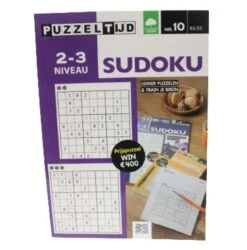 Puzzeltijd Nr.10 Sudoku Niveau 2-3, Puzzelboek (Groot)