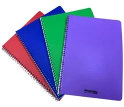 Dik Gelinieerd Schrift Met Spiralen A4 120Blz Plastic Kafft -Kantoorbenodigdheden 2460058 1 1