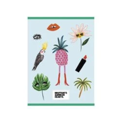 Geruite Bouffants&Broken Hearts Schoolschrift A4, Ruitjes