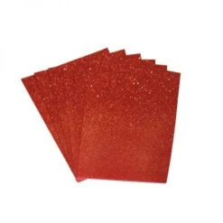 Faibo 'Eva' Glitter Kraftfoam 40x60cm|Rood #1659-03