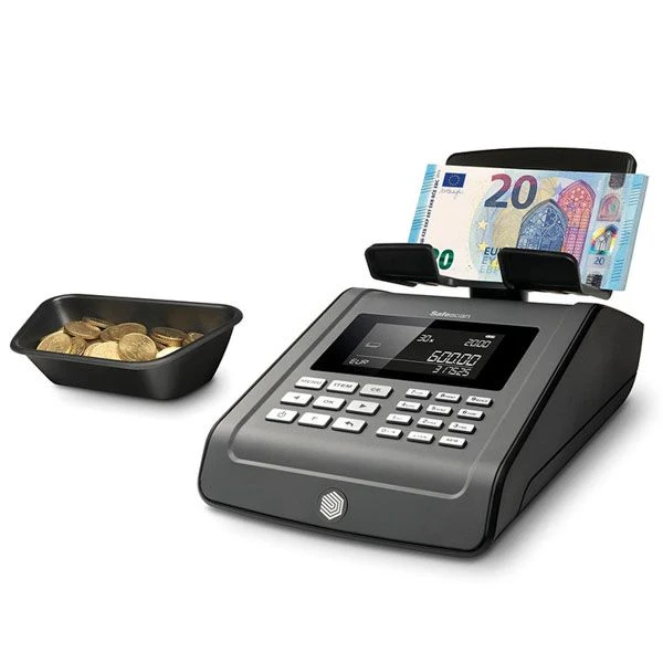 Safescan 6185 SX Geldtelweegschaal Telmachine Coincounter 3 Safescan 6185 SX Geldtelweegschaal Telmachine Coincounter