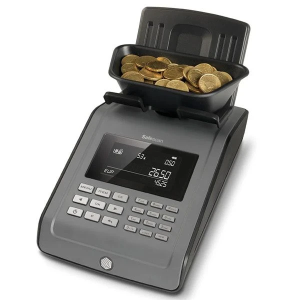 Safescan 6185 SX Geldtelweegschaal Telmachine Coincounter 4 Safescan 6185 SX Geldtelweegschaal Telmachine Coincounter - Afbeelding 2