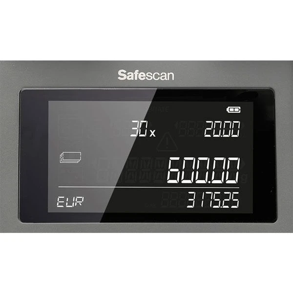 Safescan 6185 SX Geldtelweegschaal Telmachine Coincounter 20 Safescan 6185 SX Geldtelweegschaal Telmachine Coincounter - Afbeelding 18