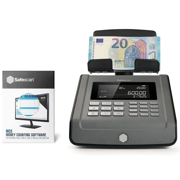 Safescan 6185 SX Geldtelweegschaal Telmachine Coincounter 6 Safescan 6185 SX Geldtelweegschaal Telmachine Coincounter - Afbeelding 4