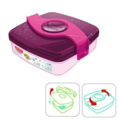 Maped Lunchbox 870301, Snackbox, Broodbak, Fruitbak Roze